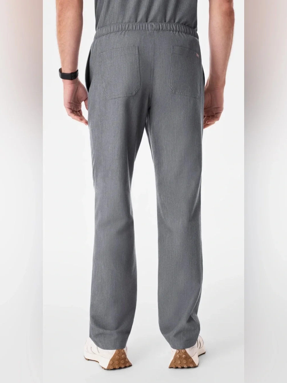 Figs Men's Gray Scrub Set Technical Collection Top and Pants